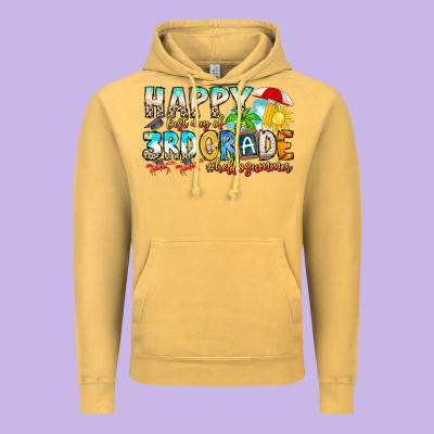 Name Farewell 3rd Grade  Hello Summer Vintage Hoodie Designed By Cowhidedigitalart