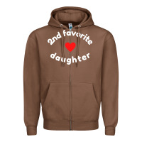 Chestnut funny 2nd second child   daughter for 2nd favorite kid sweatshirt Zipper Hoodie - linhVisuals