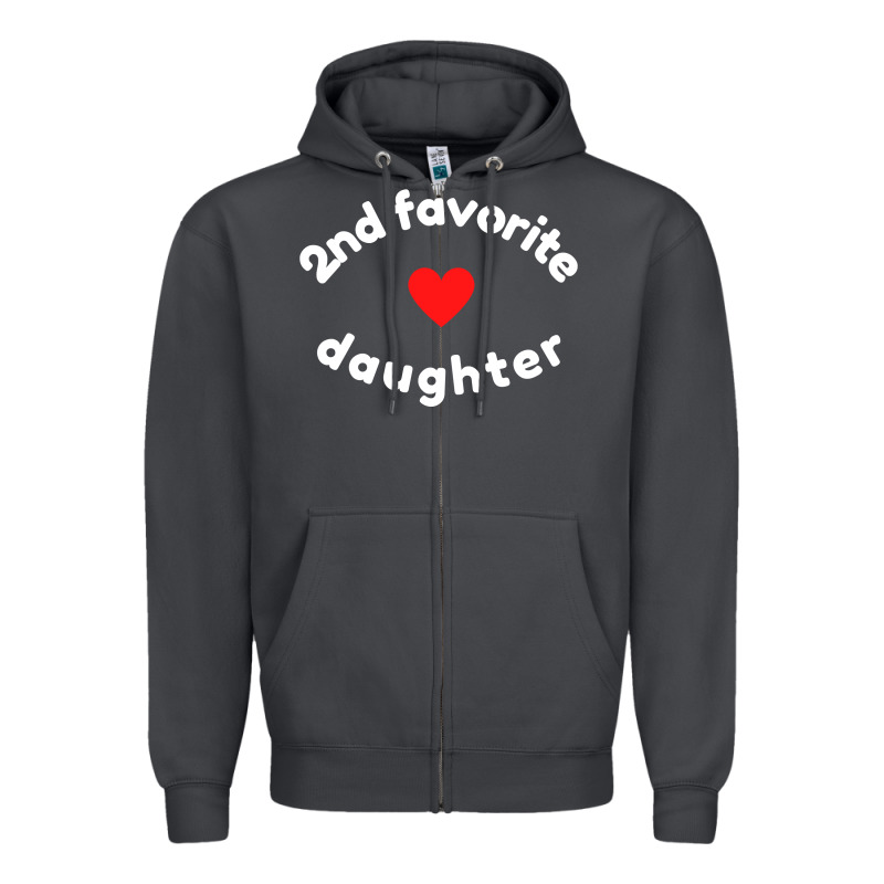 Funny 2nd Second Child   Daughter For 2nd Favorite Kid Sweatshirt Zipper Hoodie by linhVisuals | Teevron