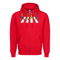 Red beatl Zipper Hoodie - linhVisuals