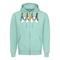Seafoam beatl Zipper Hoodie - linhVisuals
