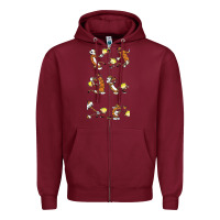 Burgundy calvin Zipper Hoodie - linhVisuals