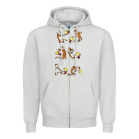 Dove Grey calvin Zipper Hoodie - linhVisuals