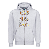 Heather Grey calvin Zipper Hoodie - linhVisuals
