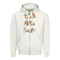 Oatmeal Heather calvin Zipper Hoodie - linhVisuals