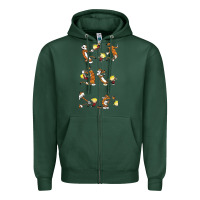 Sports Green calvin Zipper Hoodie - linhVisuals