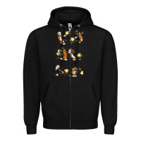 Black calvin Zipper Hoodie - linhVisuals