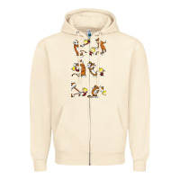 Sandshell calvin Zipper Hoodie - linhVisuals
