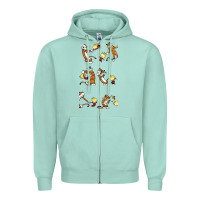 Seafoam calvin Zipper Hoodie - linhVisuals