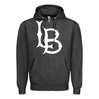 Charcoal Heather long beach state athletics Zipper Hoodie - linhVisuals