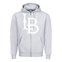 Heather Grey long beach state athletics Zipper Hoodie - linhVisuals
