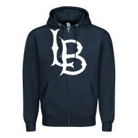 Navy long beach state athletics Zipper Hoodie - linhVisuals