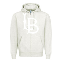 Oatmeal Heather long beach state athletics Zipper Hoodie - linhVisuals