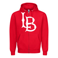 Red long beach state athletics Zipper Hoodie - linhVisuals