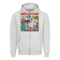 Dove Grey MELVINS Zipper Hoodie - linhVisuals