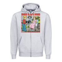 Heather Grey MELVINS Zipper Hoodie - linhVisuals