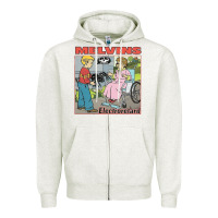 Oatmeal Heather MELVINS Zipper Hoodie - linhVisuals