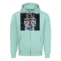 Seafoam Juice shy Zipper Hoodie - linhVisuals