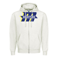 Oatmeal Heather massachusetts maritime academy Zipper Hoodie - linhVisuals