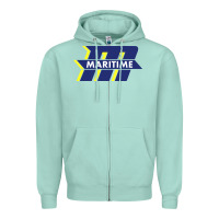 Seafoam massachusetts maritime academy Zipper Hoodie - linhVisuals