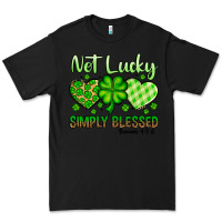 Black St. Patrick's Not lucky simply blessed Premium Tee - OliviaCreatesArt