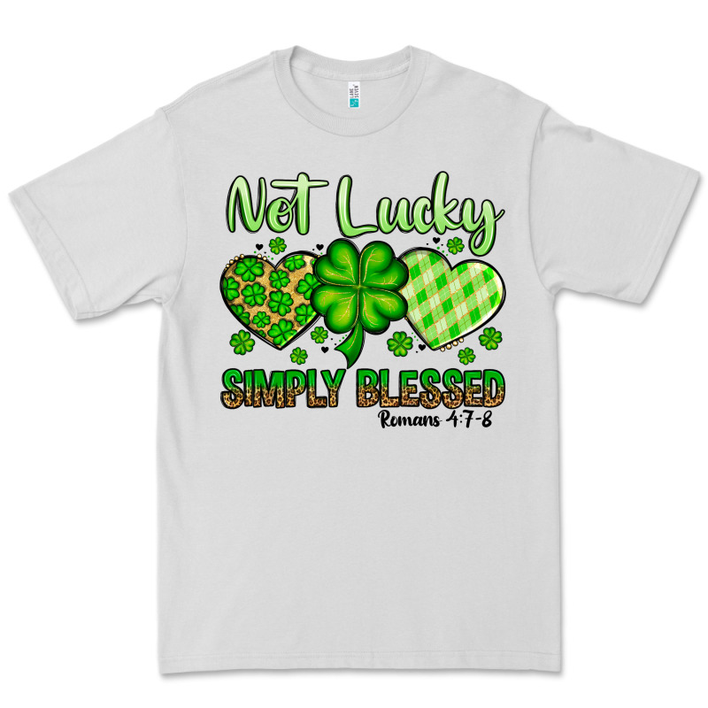 St. Patrick's Not Lucky Simply Blessed Premium Tee by OliviaCreatesArt | Teevron