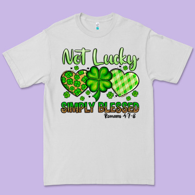 St. Patrick's Not Lucky Simply Blessed Premium Tee Designed By Oliviacreatesart