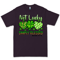 Plum St. Patrick's Not lucky simply blessed Premium Tee - OliviaCreatesArt