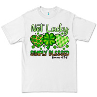 White St. Patrick's Not lucky simply blessed Premium Tee - OliviaCreatesArt