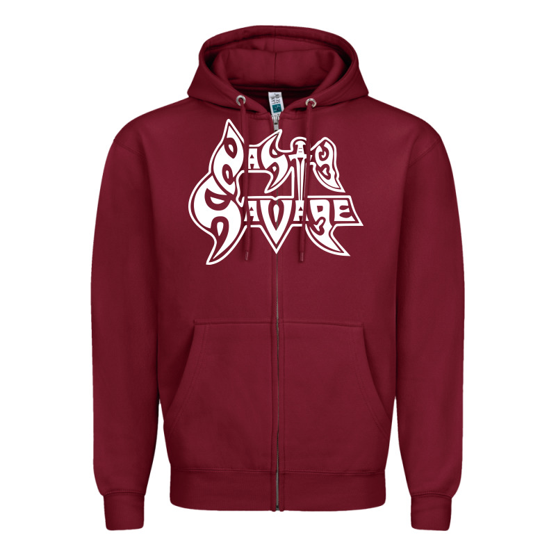 Nasty Savage 85 Thrash Metal Zipper Hoodie by linhVisuals | Teevron