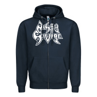 Navy nasty savage 85 thrash metal Zipper Hoodie - linhVisuals