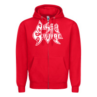 Red nasty savage 85 thrash metal Zipper Hoodie - linhVisuals