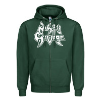 Sports Green nasty savage 85 thrash metal Zipper Hoodie - linhVisuals