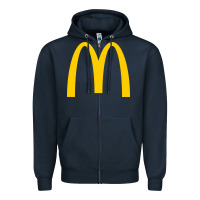 Navy donalds food Zipper Hoodie - linhVisuals