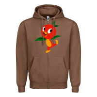 Chestnut orange bird Zipper Hoodie - linhVisuals