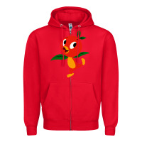 Red orange bird Zipper Hoodie - linhVisuals