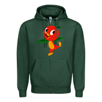 Sports Green orange bird Zipper Hoodie - linhVisuals