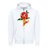 White orange bird Zipper Hoodie - linhVisuals