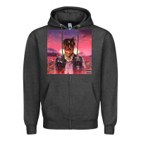 Charcoal Heather Juice pink Zipper Hoodie - linhVisuals
