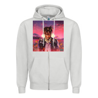 Dove Grey Juice pink Zipper Hoodie - linhVisuals
