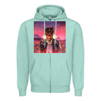 Seafoam Juice pink Zipper Hoodie - linhVisuals