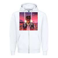 White Juice pink Zipper Hoodie - linhVisuals