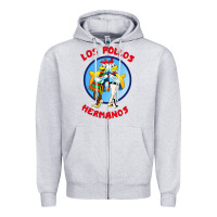Heather Grey los pollos hermanos movie Zipper Hoodie - linhVisuals