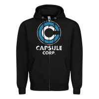 Black capsule corporation essentia Zipper Hoodie - linhVisuals