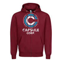 Burgundy capsule corporation essentia Zipper Hoodie - linhVisuals