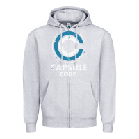 Heather Grey capsule corporation essentia Zipper Hoodie - linhVisuals