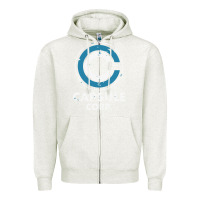 Oatmeal Heather capsule corporation essentia Zipper Hoodie - linhVisuals