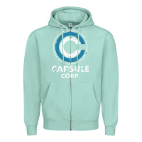 Seafoam capsule corporation essentia Zipper Hoodie - linhVisuals
