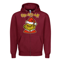 Burgundy christmas grinchffindor! grinch Zipper Hoodie - linhVisuals