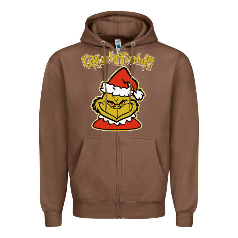 Christmas Grinchffindor! Grinch Zipper Hoodie by linhVisuals | Teevron